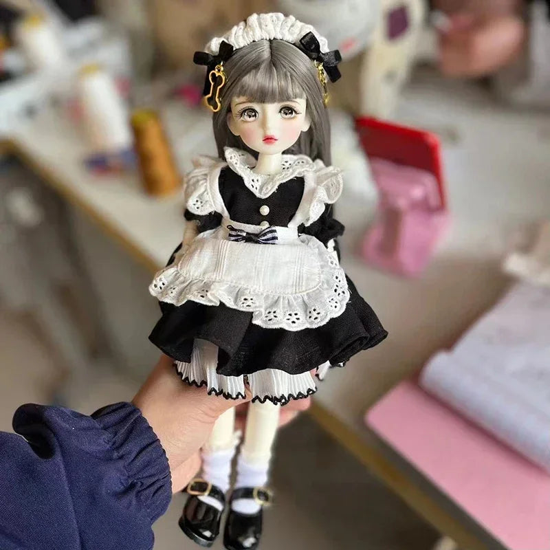 Gothic 1/6 BJD Modepuppe 30cm mit Augen & Outfit Set – Bild 17
