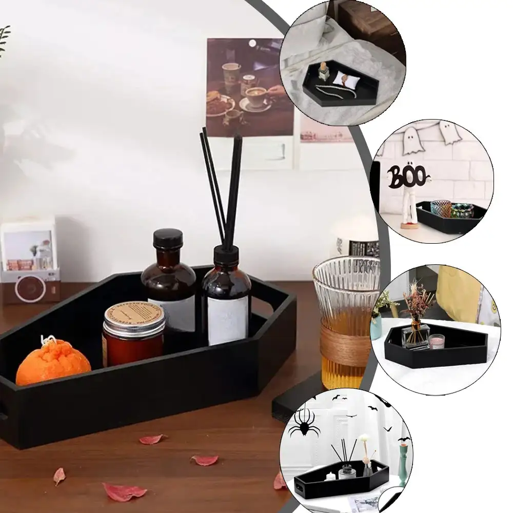 Gothic Sarg Tablett Zur Aufbewahrung Von Kosmetik 038 Deko Black Plastic Unisex