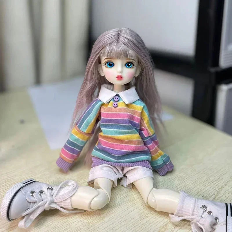 Gothic 1/6 BJD Modepuppe 30cm mit Augen & Outfit Set – Bild 19