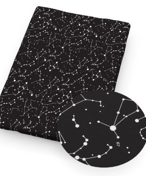 Gothic Stoff Mit Schaedeln 038 Sternen 50x145cm Baumwolle Unisex