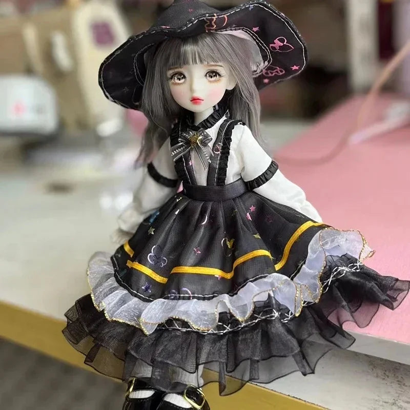Gothic 1/6 BJD Modepuppe 30cm mit Augen & Outfit Set – Bild 18
