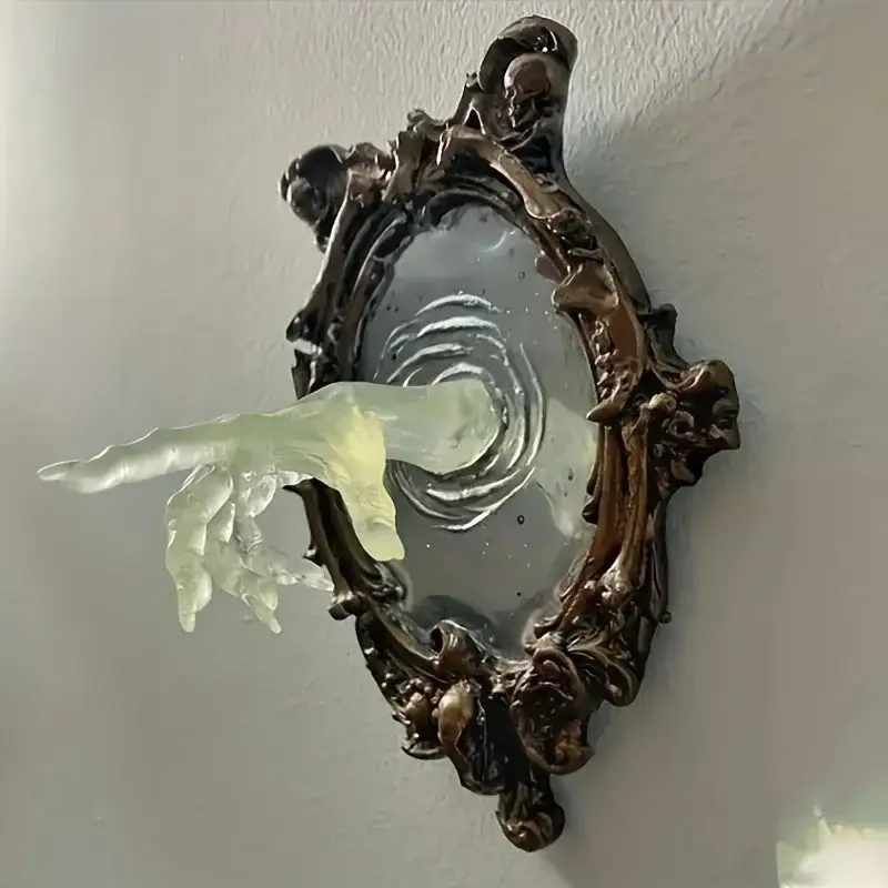 Gotische Halloween Wanddeko Mit Leuchtender Teufelshand