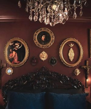 Gothic Vintage Herz Wanddeko im viktorianischen Stil