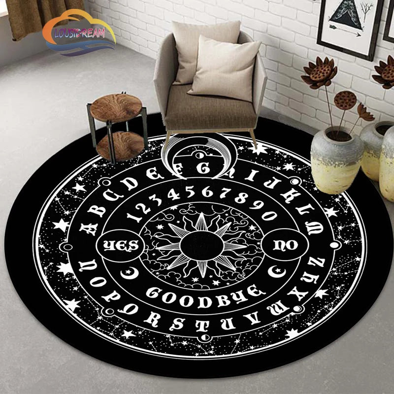 Gothic Teppich mit Pentagramm und Ziegenkopf-Design – Bild 7