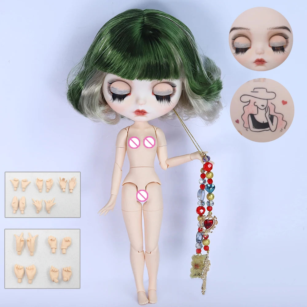 Gothic Blythe Puppe 1/6 mit kurzen Haaren und Zubehör – Bild 7