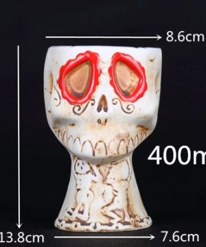 Gothic Tiki Becher 400ml – Keramik Cocktail & Bier Tasse