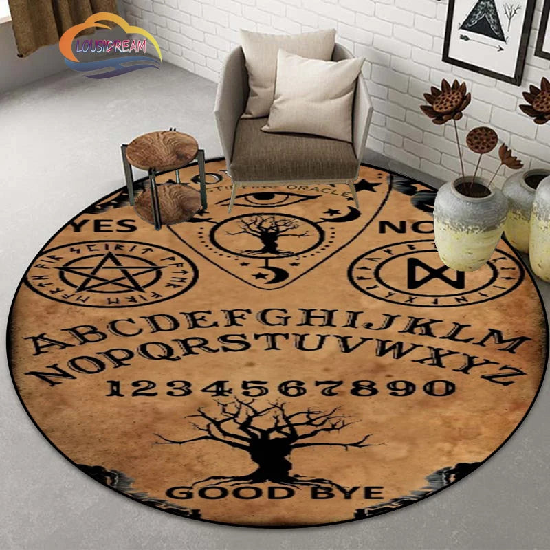 Gothic Teppich mit Pentagramm und Ziegenkopf-Design – Bild 28