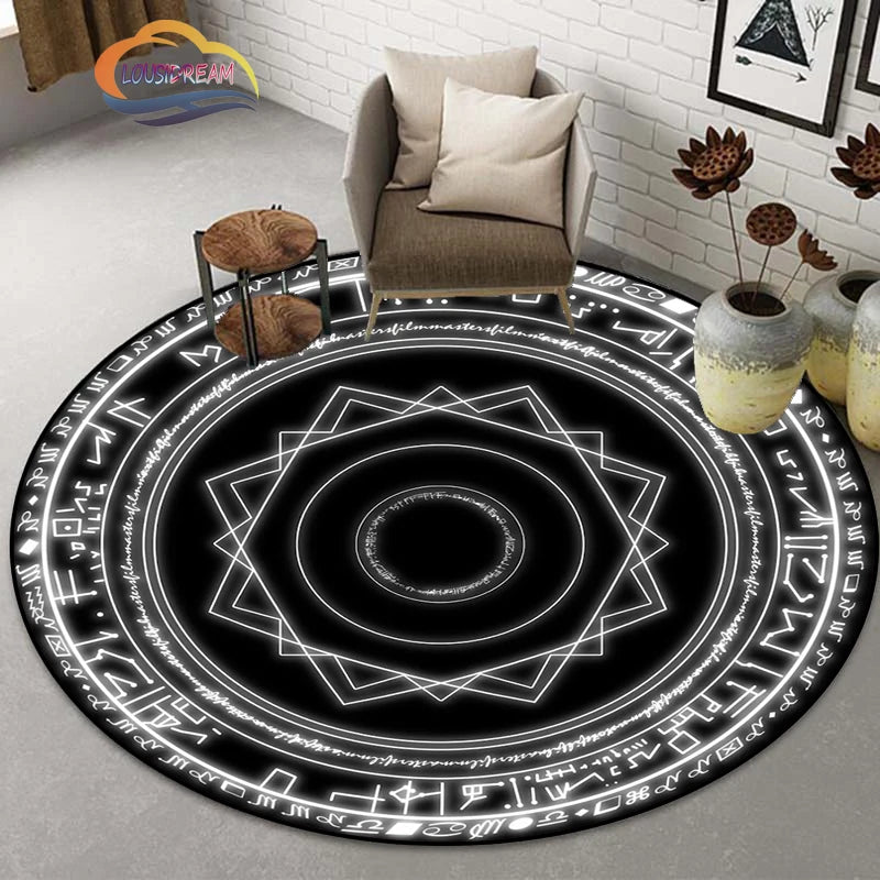 Gothic Teppich mit Pentagramm und Ziegenkopf-Design – Bild 13