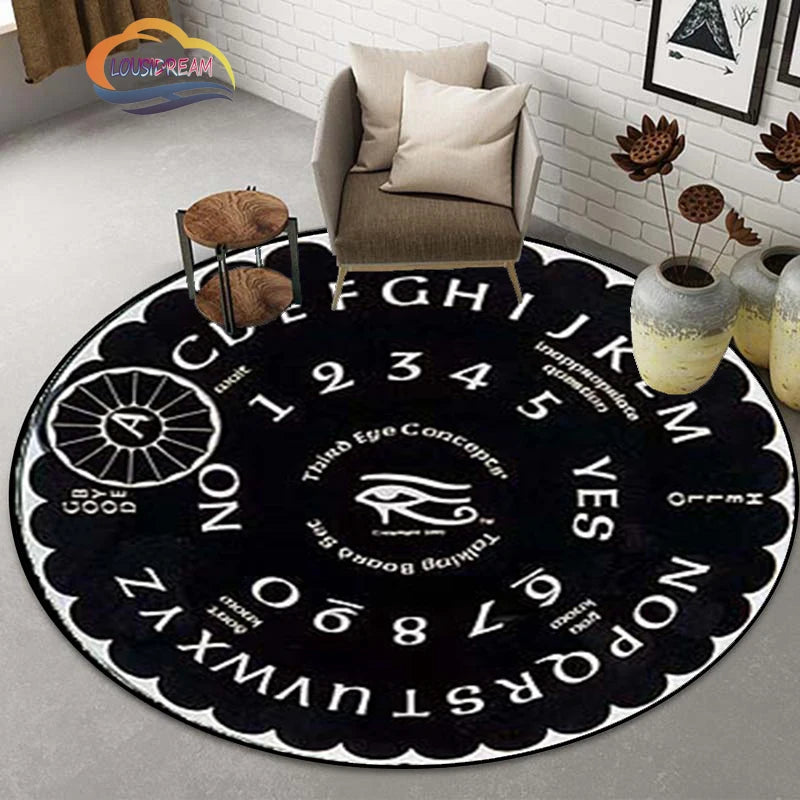 Gothic Teppich mit Pentagramm und Ziegenkopf-Design – Bild 2