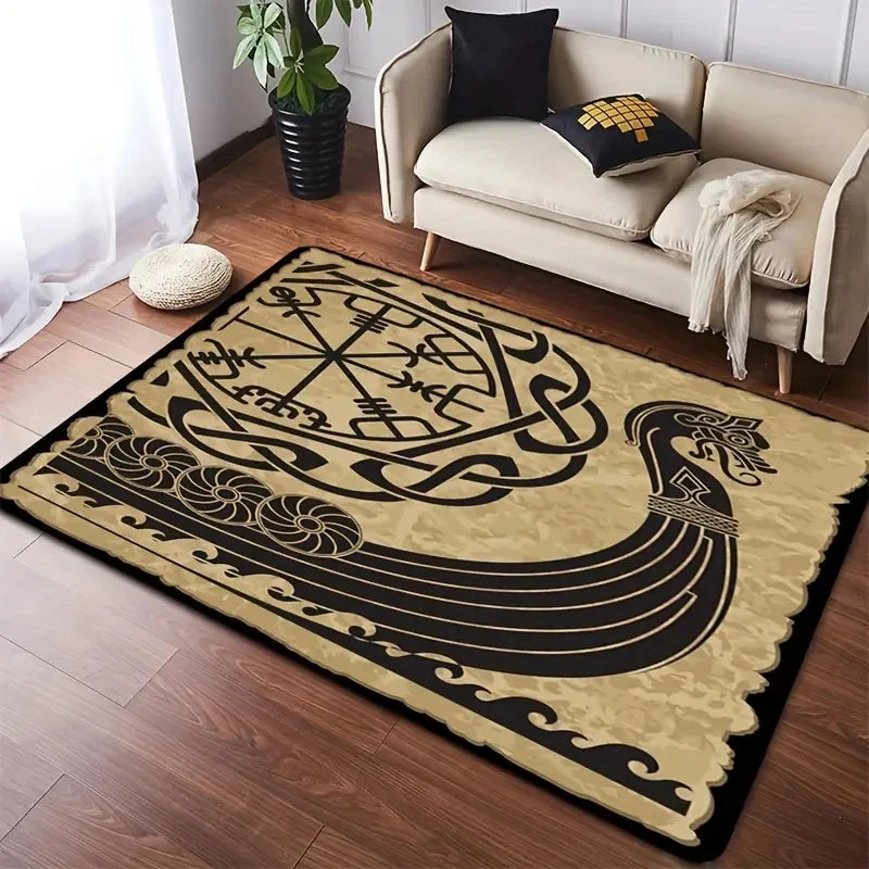 Gothic Teppich für Wohnzimmer – Hexerei Deko Antirutsch – Bild 4
