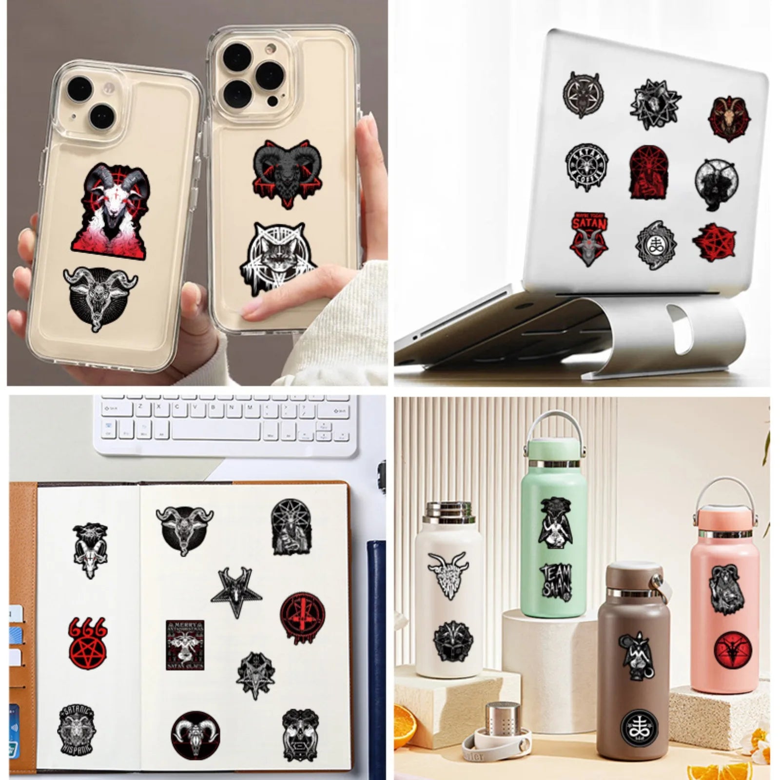 50pcs Gothic Satan Aufkleber Set für DIY & Dekoration – Bild 6