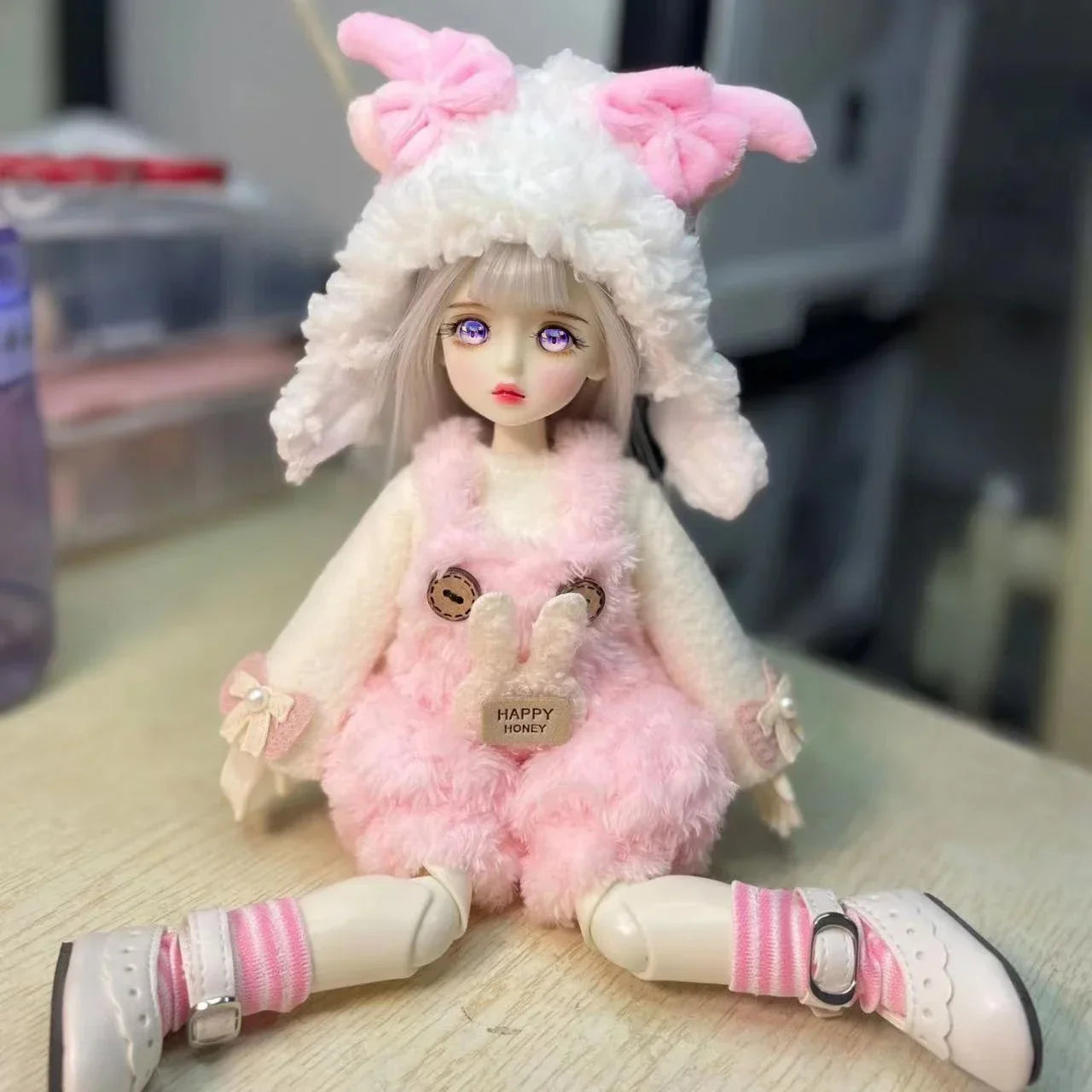 Gothic 1/6 BJD Modepuppe 30cm mit Augen & Outfit Set – Bild 12