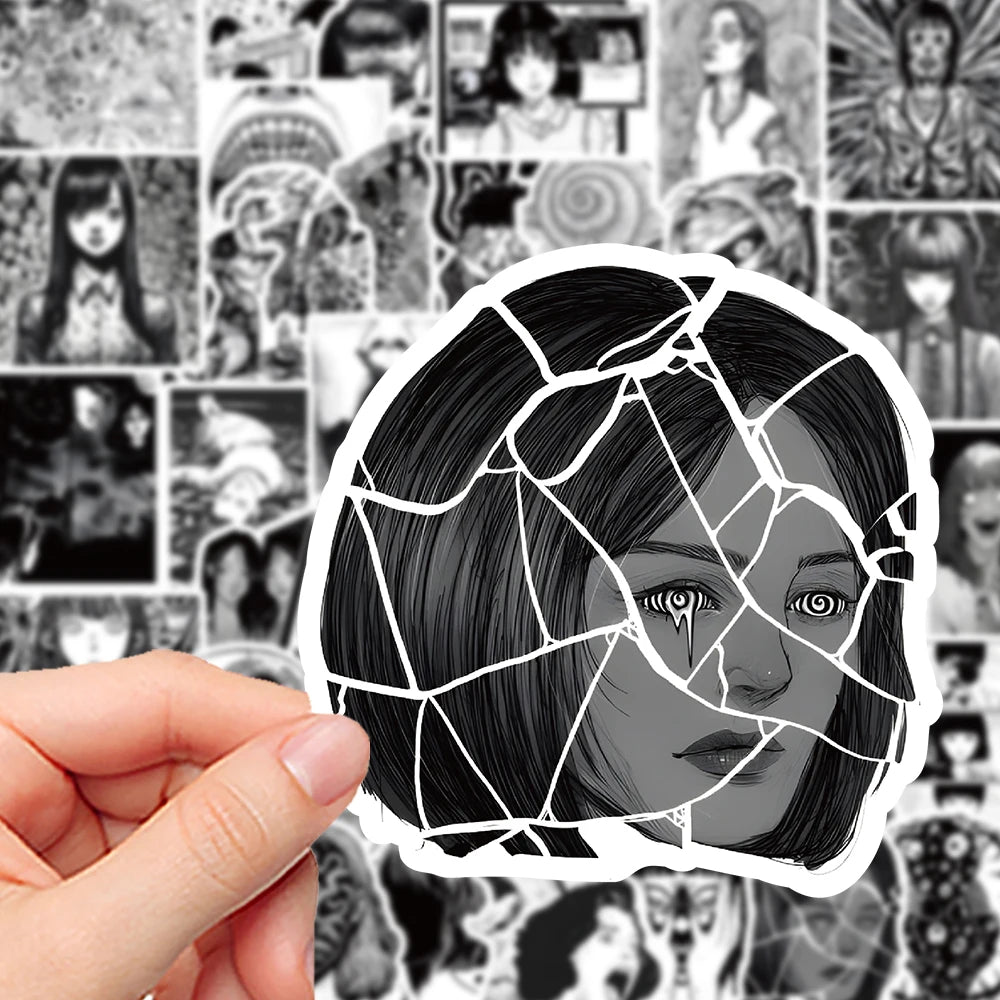 50-teiliges Gothic Horror Anime Sticker Set zur Deko – Bild 4