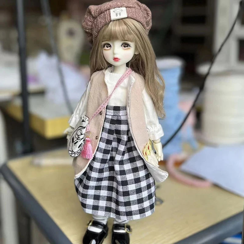 Gothic 1/6 BJD Modepuppe 30cm mit Augen & Outfit Set – Bild 15