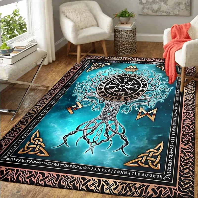 Gothic Teppich für Wohnzimmer – Hexerei Deko Antirutsch – Bild 6
