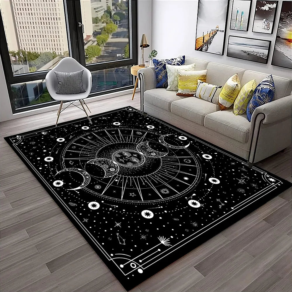 Gothic Horror Teppich mit Ouija-Design für Wohnzimmer – Bild 5