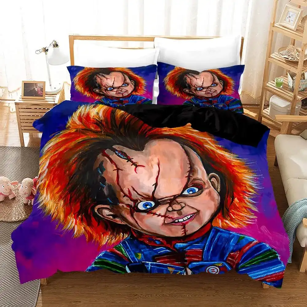 Gothic Halloween Bettwaesche 3 Teilig Mit Horror Motiv
