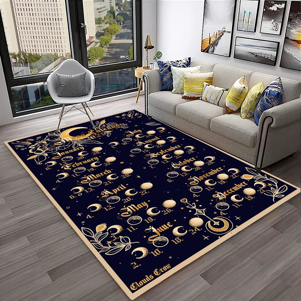 Gothic Horror Teppich mit Ouija-Design für Wohnzimmer – Bild 4