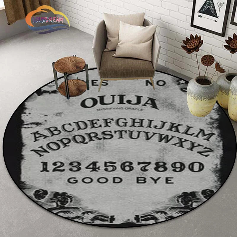 Gothic Teppich mit Pentagramm und Ziegenkopf-Design – Bild 19