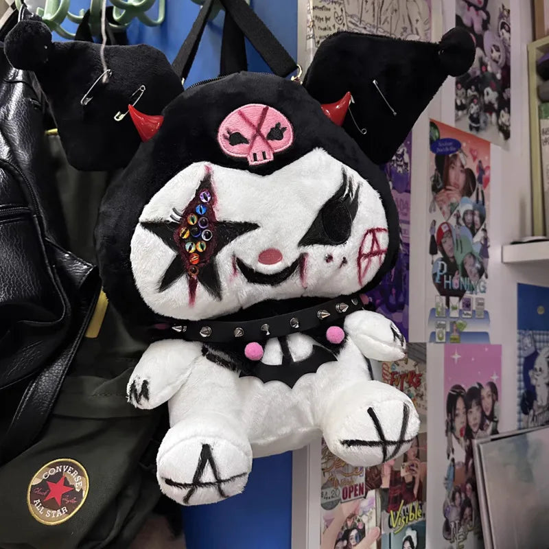 Gothic Kuromi Rucksack für Damen im Y2K Street Style – Bild 7