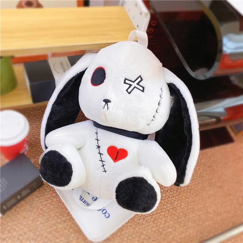 Gothic Kawaii Plüsch-Rucksack mit Hase – Süße Tasche – Bild 4