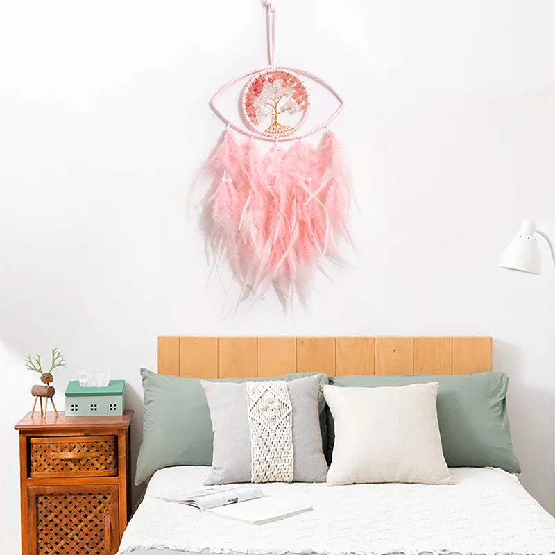 Gothic Traumfänger mit Lichtern – Dunkle Deko fürs Zimmer – Bild 4