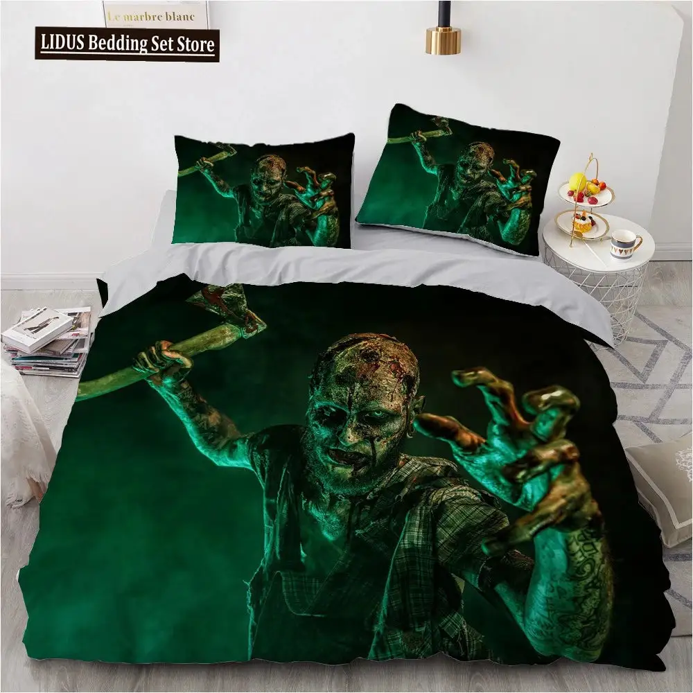Gothic 3d Totenkopf Bettwaesche Set Mit Daemonenmotiv