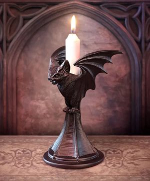 Gothic Retro Kerzenhalter mit Tieren für Halloween Deko