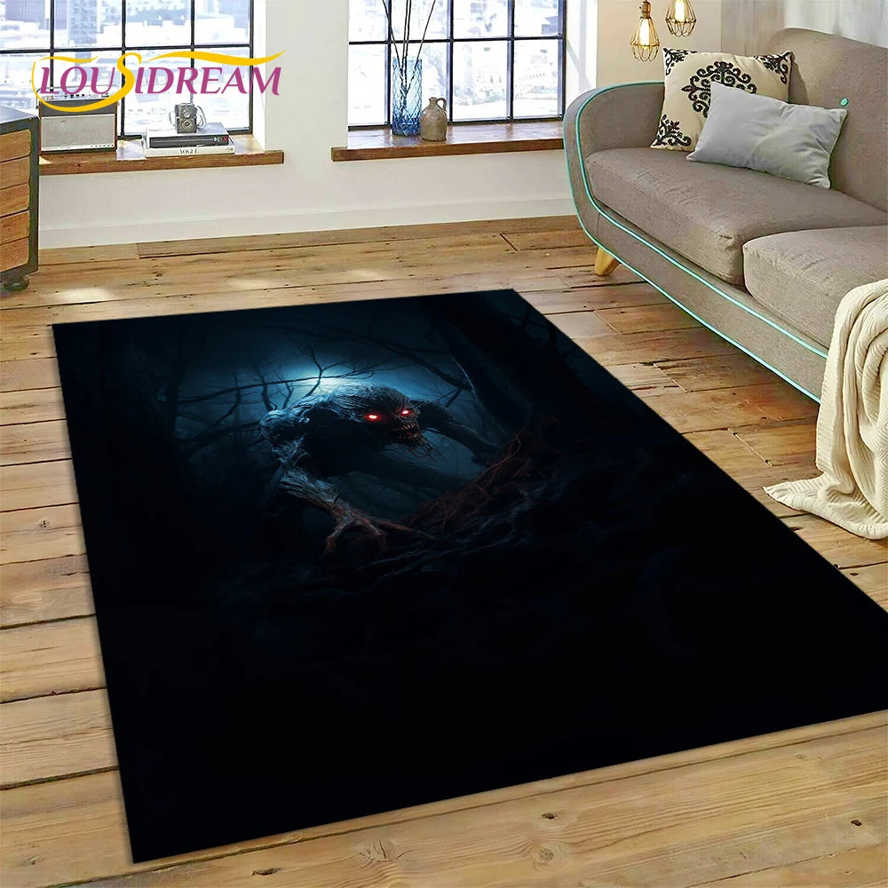 Gothic Horror Teppich mit Dämonen und Geistern für Kinder – Bild 15