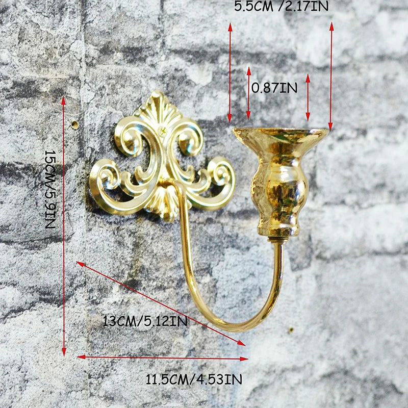Gothic Wandkerzenhalter in Gold-Schwarz für Deko innen – Bild 5