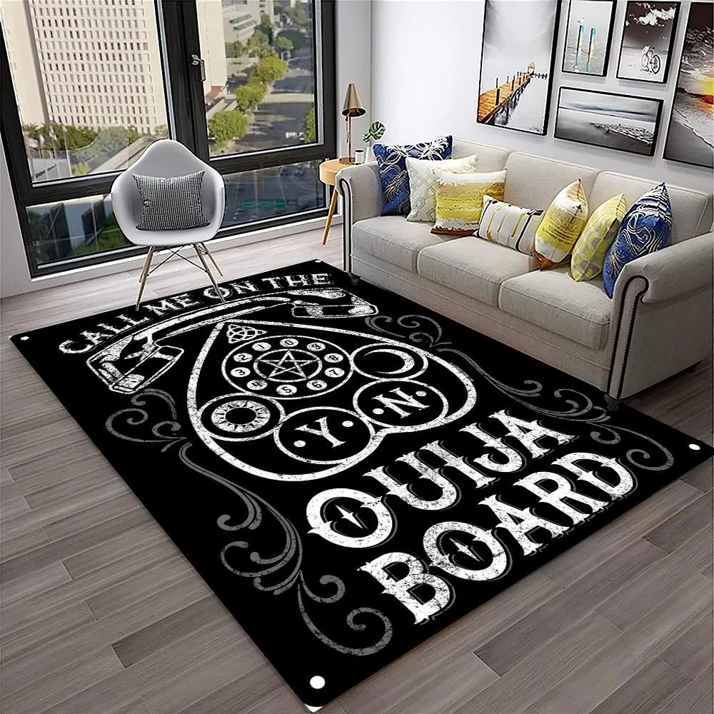 Gothic Teppich mit Ouija- und Tarot-Design für Zuhause – Bild 28