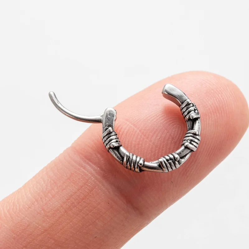 Gothic Edelstahl Snake Ohrring für Herren und Damen Punk – Bild 2