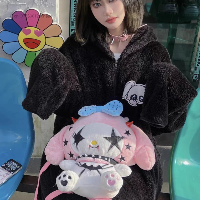 Gothic Kuromi Rucksack für Damen im Y2K Street Style – Bild 5