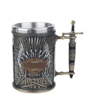 Gothic Totenkopf Bierkrug 600ML aus Edelstahl und Harz