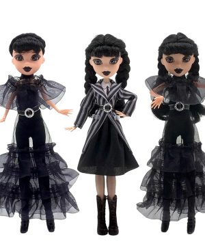 Gothic Wednesday Addams Puppe 30cm BJD Dekofigur Kinder