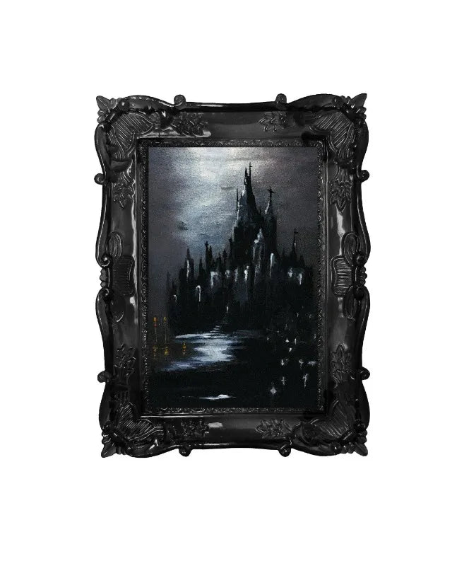 Gothic Dracula Schloss Poster Ölgemälde Wanddeko