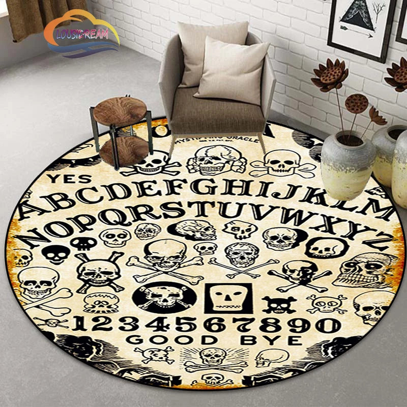 Gothic Teppich mit Pentagramm und Ziegenkopf-Design – Bild 29