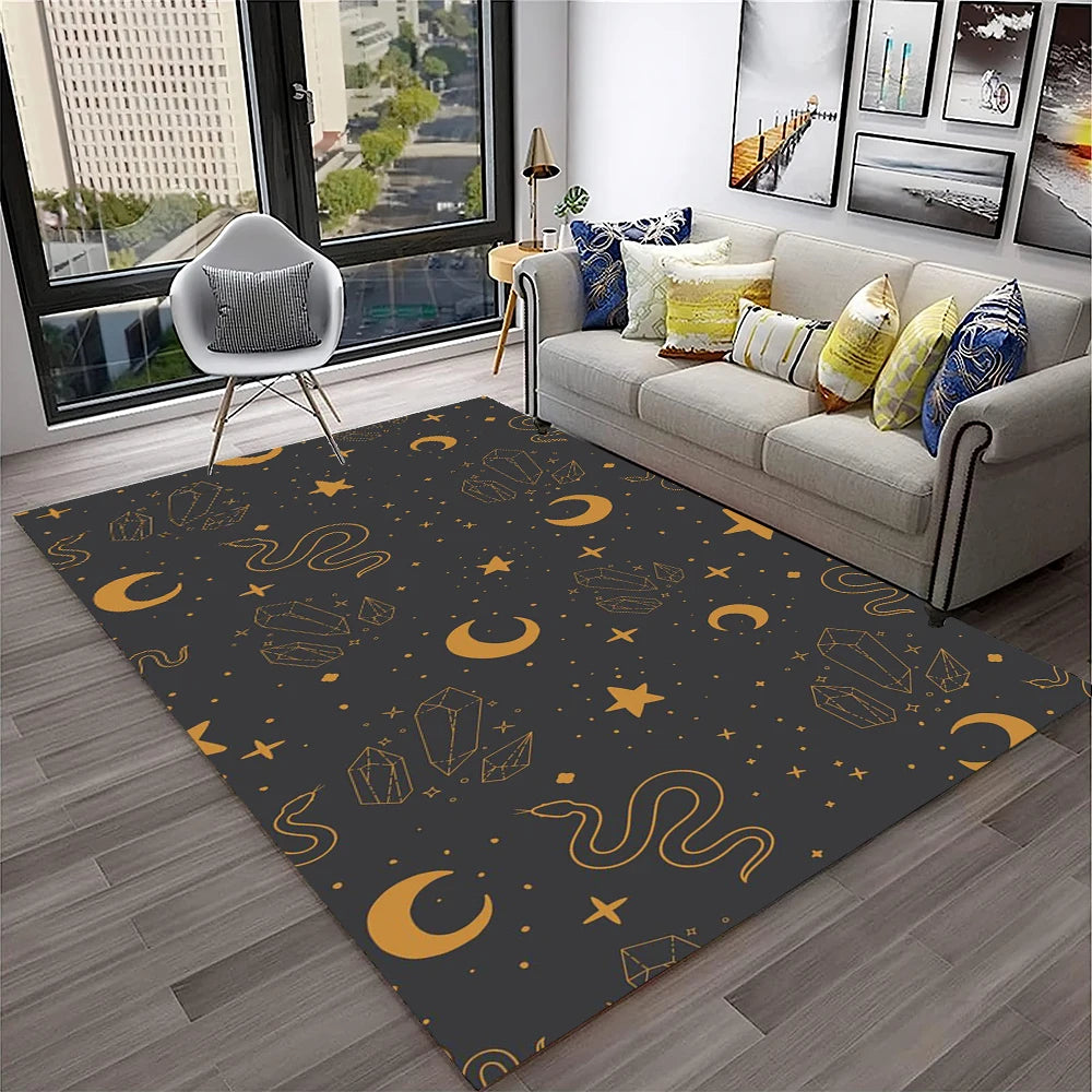 Gothic Horror Teppich mit Ouija-Design für Wohnzimmer – Bild 27