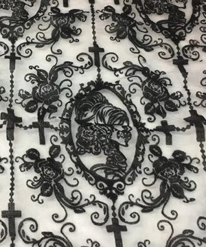 Gothic Spitze Stoff Fuer Diy Damenbekleidung Naehen Unisex