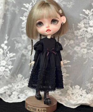 Gothic Kleid für Blythe 1/6 Puppen – Stilvoll & Elegant