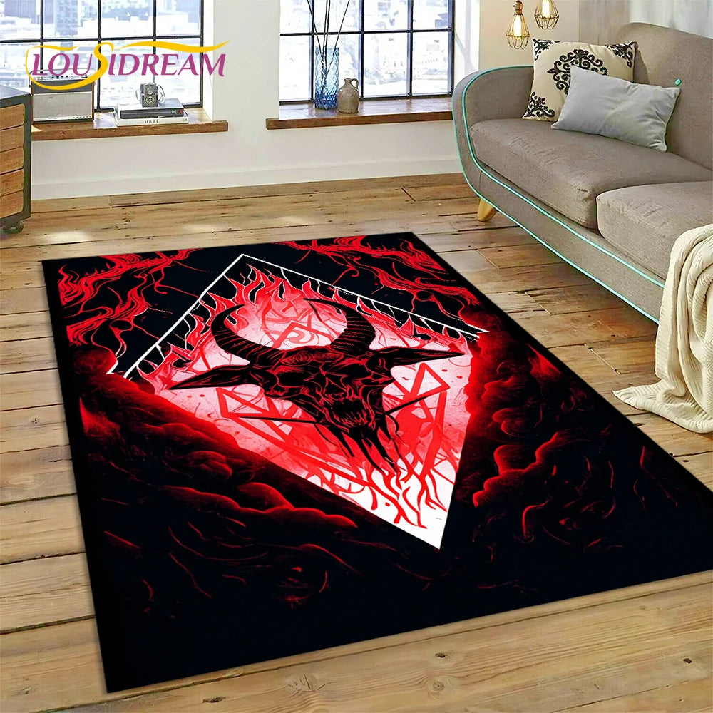 Gothic Horror Teppich mit Dämonen und Geistern für Kinder – Bild 27