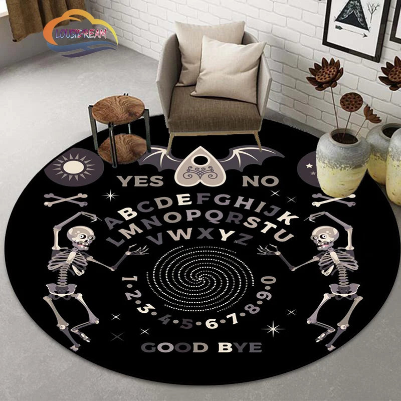 Gothic Teppich mit Pentagramm und Ziegenkopf-Design – Bild 25