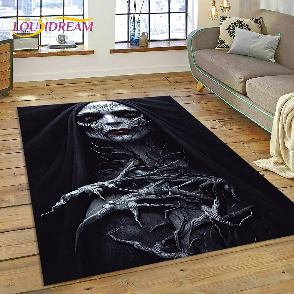 Gothic Horror Teppich mit Dämonen und Geistern für Kinder