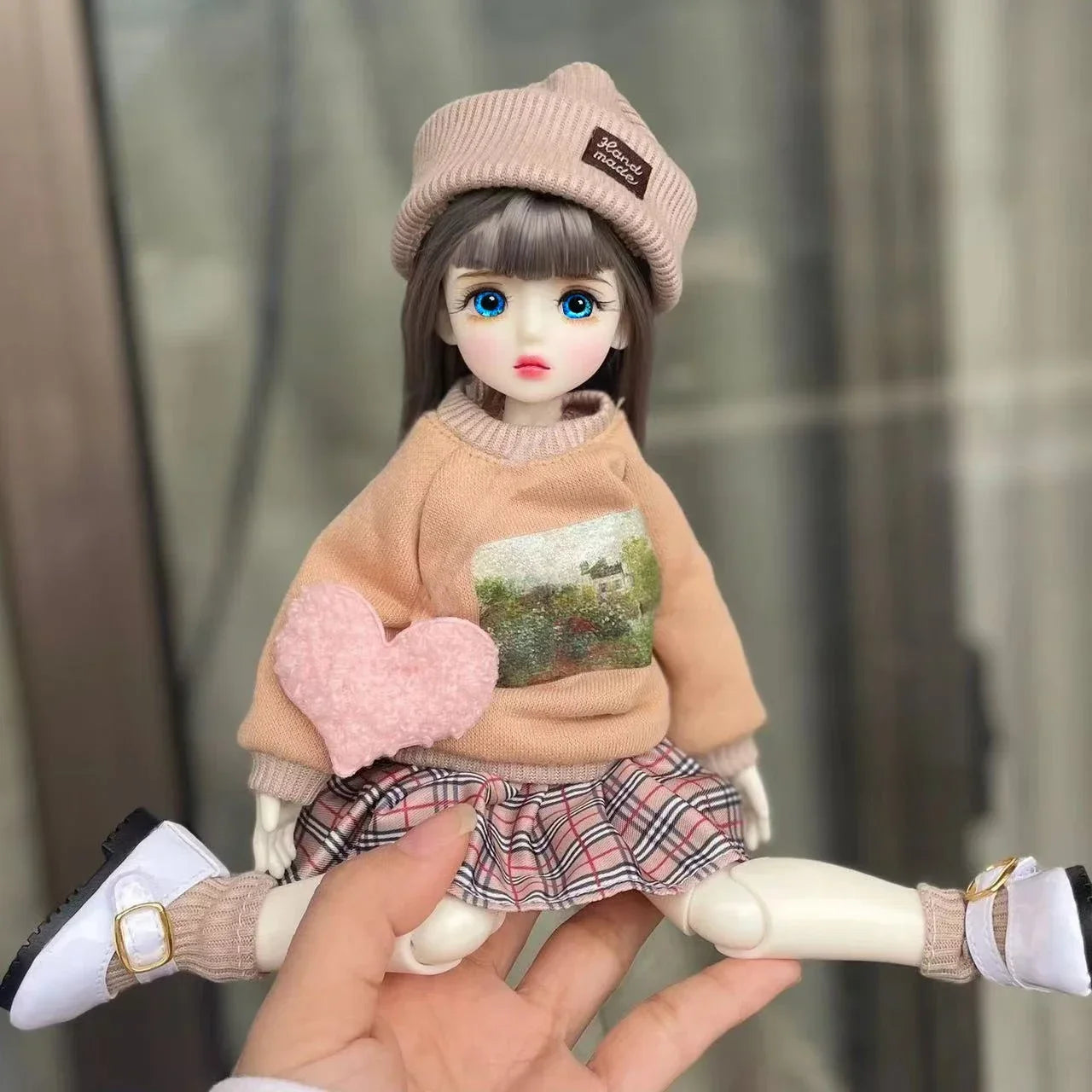Gothic 1/6 BJD Modepuppe 30cm mit Augen & Outfit Set – Bild 7