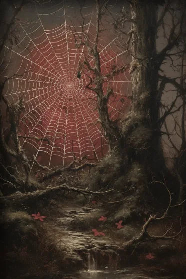 Gothic Thriller Poster Set – Horror Clown & Witch Kunst