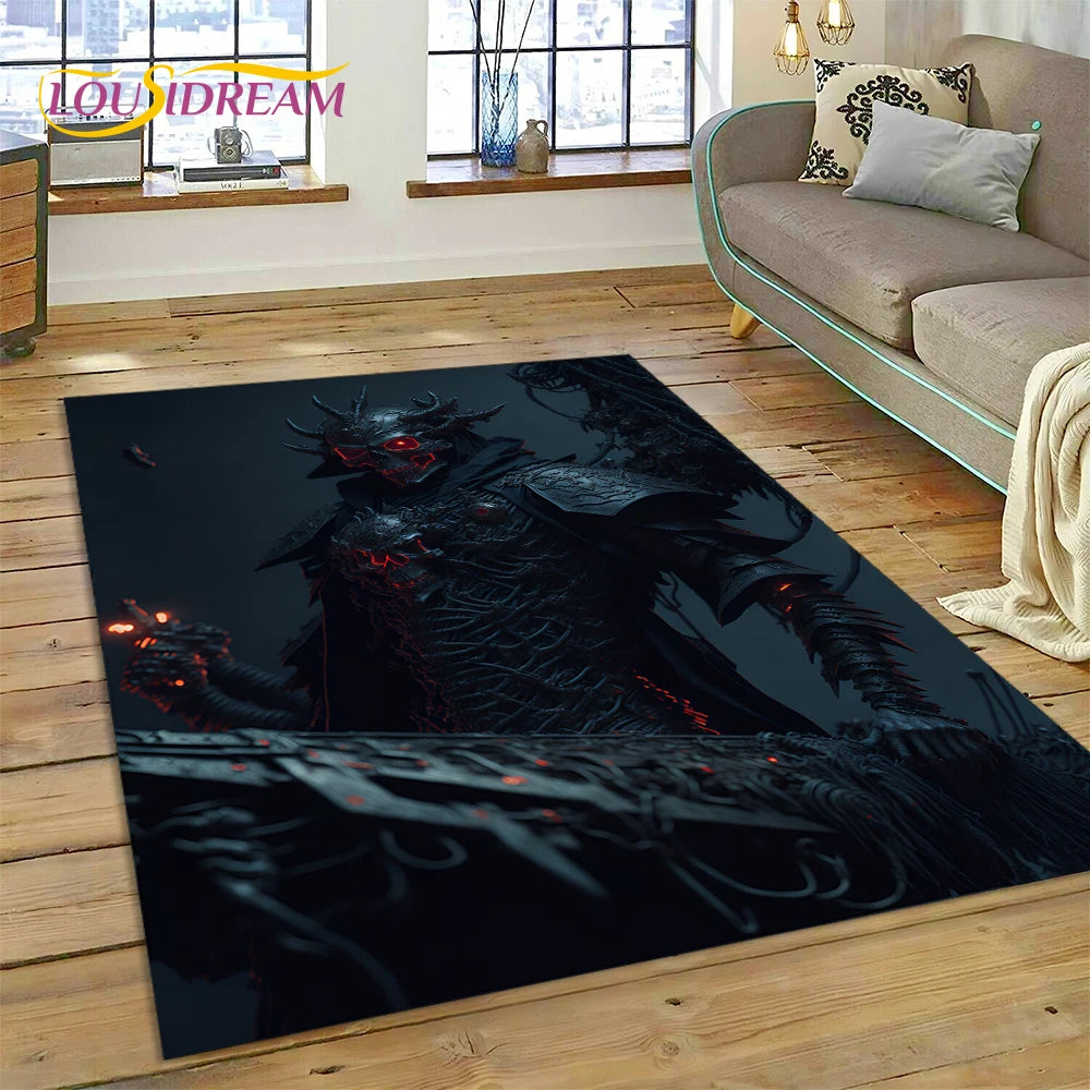 Gothic Horror Teppich mit Dämonen und Geistern für Kinder – Bild 5