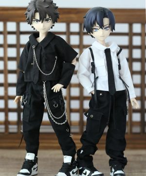 Gothic Shirt & Chain Pants für Ob22/Ob24/YMY Puppen