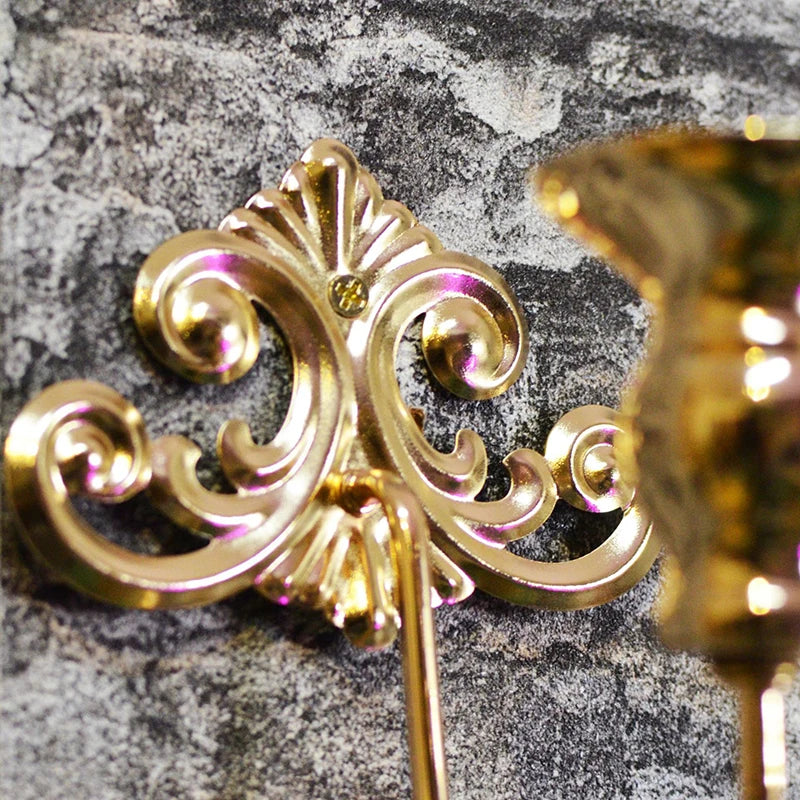 Gothic Wandkerzenhalter in Gold-Schwarz für Deko innen – Bild 4