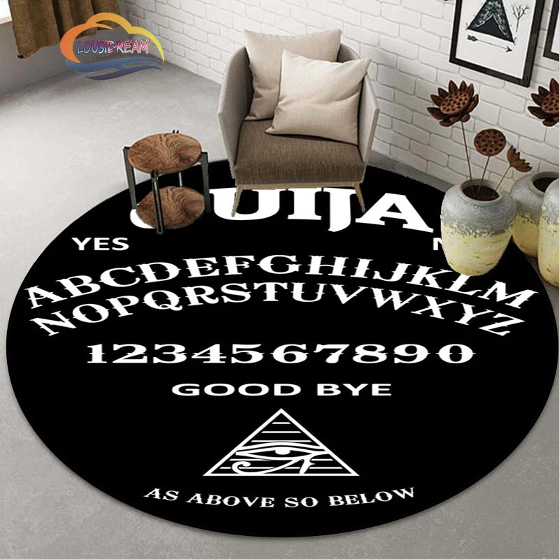 Gothic Teppich mit Pentagramm und Ziegenkopf-Design – Bild 11