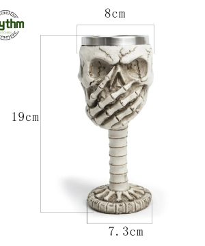 Gothic Totenkopf Becher – 3D Wikinger Bierkrug Resin